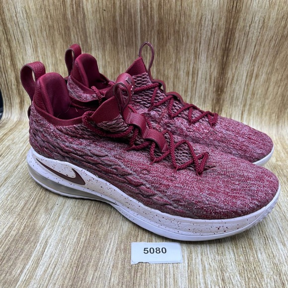 Nike LeBron 15 Low Men\'s Size‎ 13 Team Red Basketball Shoes Sneakers AO1755-200